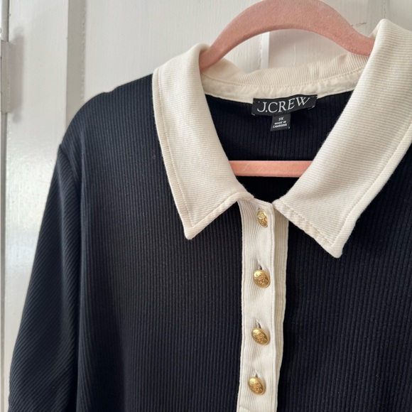 J. Crew Rib Polo Tee - Picture 2 of 5